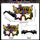 2026 New Year Paper Glasses 6/12pcs Festive New Year's Eve Party Glasses Fun Photo Props Party Eve Decoration Universal Size