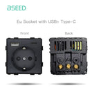 BSEED Zigbee Electric Floor Heating Thermostat LED Sensor Water Gas Boiler Smart Temperature Controller Without Frame Tuya Alexa