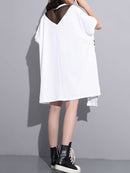 XITAO Europe Print Letter Dress Locker einfarbig Kurzarm Mode Street Style Frauen 2020 Frühling Sommer Neu Minderheit XJ4559