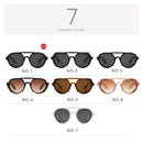 Unisex Vintage Steampunk Sunglasses Men's Designer Designer Retro Round Leather Glasses Steam Punk Outdoor Goggles UV400