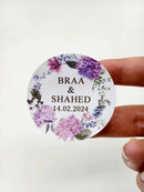 30/50/100pcs, 2-10cm custom logo sticker White label/wedding sticker design Kraft baking gift sticker of your own company name