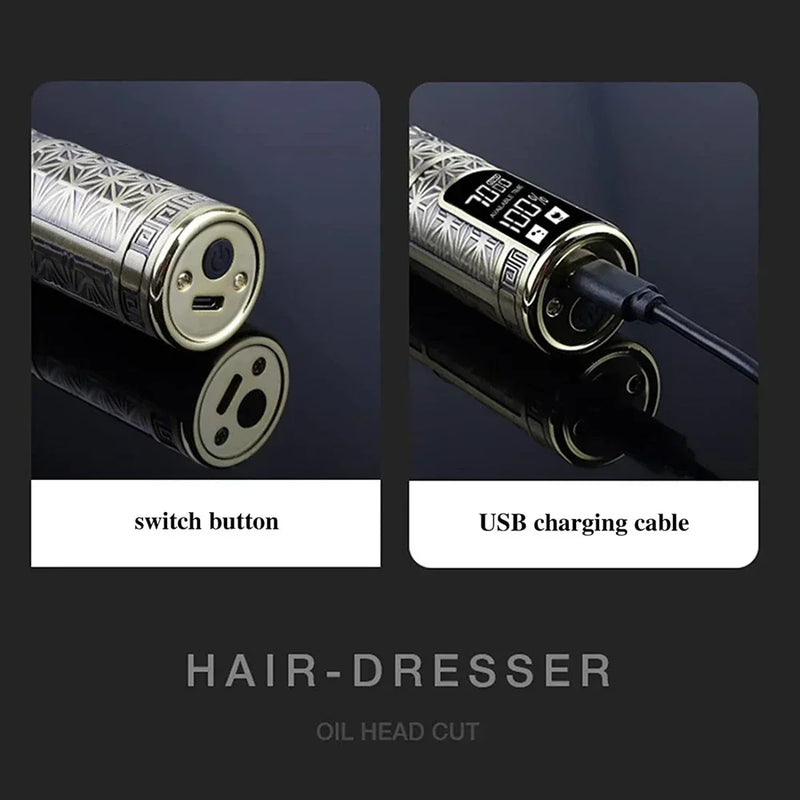 T9 Professional Hair Cutting Machine Wireless Electric Hair Trimmer Digital Display Hair Clipper Men Beard Shaver Barber For Men