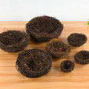 Artificial Rattan Round Nest Cages Easter Eggs Storage Simulated Bird's Nest Easter Party Tree Decoration DIY Craft Bird House