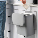 7/9L Hanging Trash Can Kitchen Trash Bin Garbage Bin Wall Mounted Bathroom Trash Can with lid Recycling Garbage Basket