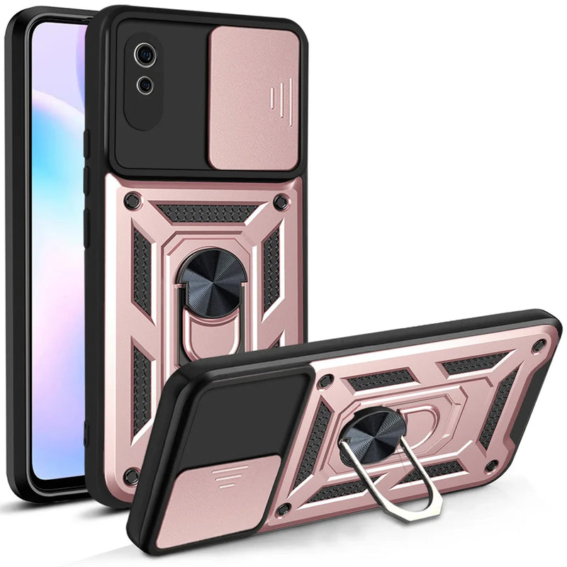 for Xiaomi Redmi 9AT Case Shockproof Armor Camera Lens Protective Car Holder Magnet Phone Case for Xiaomi Redmi 9AT 9 AT Cover