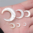Natural Mother of Pearl Charm Sea Shell Beads Moon White Black Shell Pendant DIY Jewelry Making Necklace Earring Accessories
