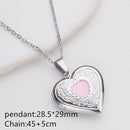 DIY Necklace Photo Picture Locket Necklace New Valentine's Day Openable Floral Heart Necklace Heart Locket Necklace