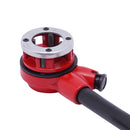 Pipe Threading Kit BSPT Thread Cutting Steel Threader Plumbers Set with 4/6 Threading Dies Manual Pipe Threader Tool Kit