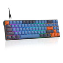RK ROYAL KLUDGE RK71 Tri-Mode Mechanische Tastatur 2,4G Kabellos Bluetooth RGB Hintergrundbeleuchtet Hot-Swap-fähig Gamer-Tastatur PBT-Tastenkappen
