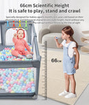 2026 Baby Playpens Light Gray Corralito for Baby Playground with Pull Ring Child Safety Barrier Fence Ball Box Game Playpen