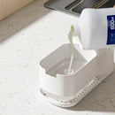 Hand Dish Soap Dispenser Sponge Towel Holder Sink Drain Tray Liquid Soap Pump Container Bathroom Accessory Kitchen Organizer