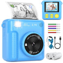 ortable travel toys, children's cameras, instant printing FHD selfies, digital cameras for children aged 3-12, Christmas and bir