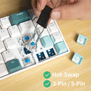 RK ROYAL KLUDGE RK71 Tri-Mode Mechanische Tastatur 2,4G Kabellos Bluetooth RGB Hintergrundbeleuchtet Hot-Swap-fähig Gamer-Tastatur PBT-Tastenkappen