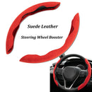 1Pair Universal Car Steering Wheel Cover Booster Anti Slip Suede Leather Steering Wheel Protector for Decoration Car Accessories