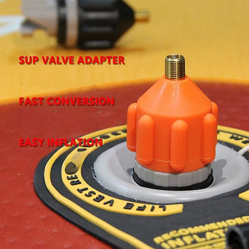 Durable Air Valve Adaptor Wear-resistant Rowing Boat Air Valve Adaptor Nylon Kayak Inflatable Pump Adapter for SUP Board