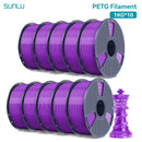 SUNLU 10KG PETG/ABS Filaments 10Rolls 3D Filament 1KG/roll 1.75mm 100% Filament Lines Up Neatly For 3D Printing From EU US