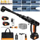 DayPlus Cordless Pressure Washer,6-in-1 Portable Pressure Washer 150bar 3.0Ah Battery for Floor/Garden Cleaning & Watering