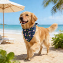 Dog Bandana Fruit Floral Spring Washable Soft Doggy Scarf Kerchief Summer Adjustable for Small Medium Large Dogs Pets