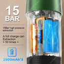 Electric Portable Coffee Machine Portable Italian Espresso Machine for Car & Home 3-in-1 Capsule Powder Travel Coffee Maker