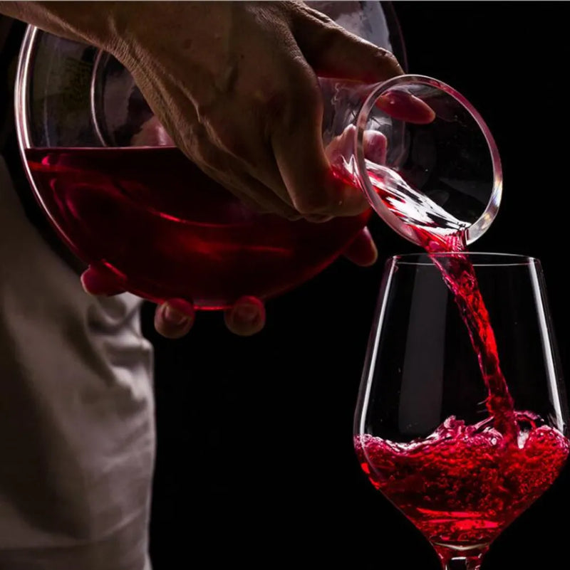 1500ML Big Decanter Handmade Crystal Red Wine Decanter Brandy Champagne Glasses Decanter Jug Pourer Aerator For Family Bar