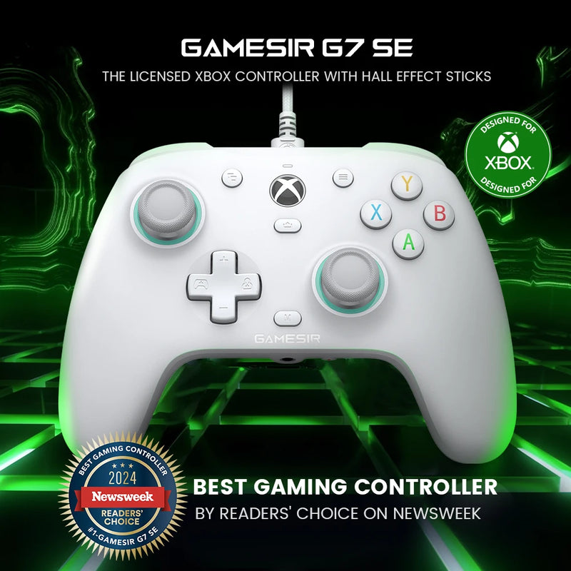 GameSir G7 SE Xbox Wired Gamepad Game Controller for Xbox Series X, Xbox Series S, Xbox One, with Hall Effect Joystick