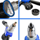 DayPlus Rivet Nut Pliers Set, Thread Rivet Pliers Set,150 Rivet Nuts in M5 M6 M8 M10 M12, Heavy Duty Hand Riveter Rivet Nut Gun