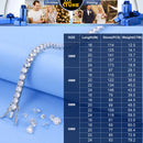 TUHE Unisex Tennis Necklaces Silver 925 Moissanite For Women Man 2MM-3MM Tennis Chain For Women Men Hip Hop Jewelry Party Gift