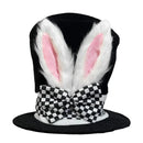 1pcs One Size Fits All Easter Hat Cosplay Holiday Party Decorative High Hat with Ears Velvet Rabbit Ear Party Hats