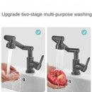 Mechanischer Arm Universalarmatur Badezimmer Küche Spritzschutz Armatur Bad Waschtisch Heiß- und Kaltwasserhahn Armatur Zubehör