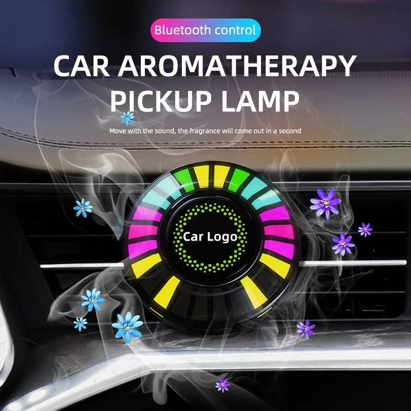 Car Fragrance Aromatherapy Light LED RGB APP Control Intelligent Ambient Music Rhythm Lamp For BMW Honda Toyota Audi Benz VW
