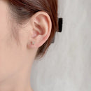 Neue 925er Silber Nadeln Minimal Ohrringe für Frauen Kristall Zirkon Kleine Huggie Dünne Knorpel Ohrring Mädchen Piercing Schmuck