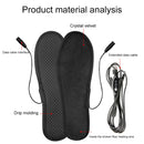 USB Heated Shoe Insoles Winter Electric Heated Insoles Warm Thermal Insoles Foot Warmer Heating Shoe Pad for Women Men
