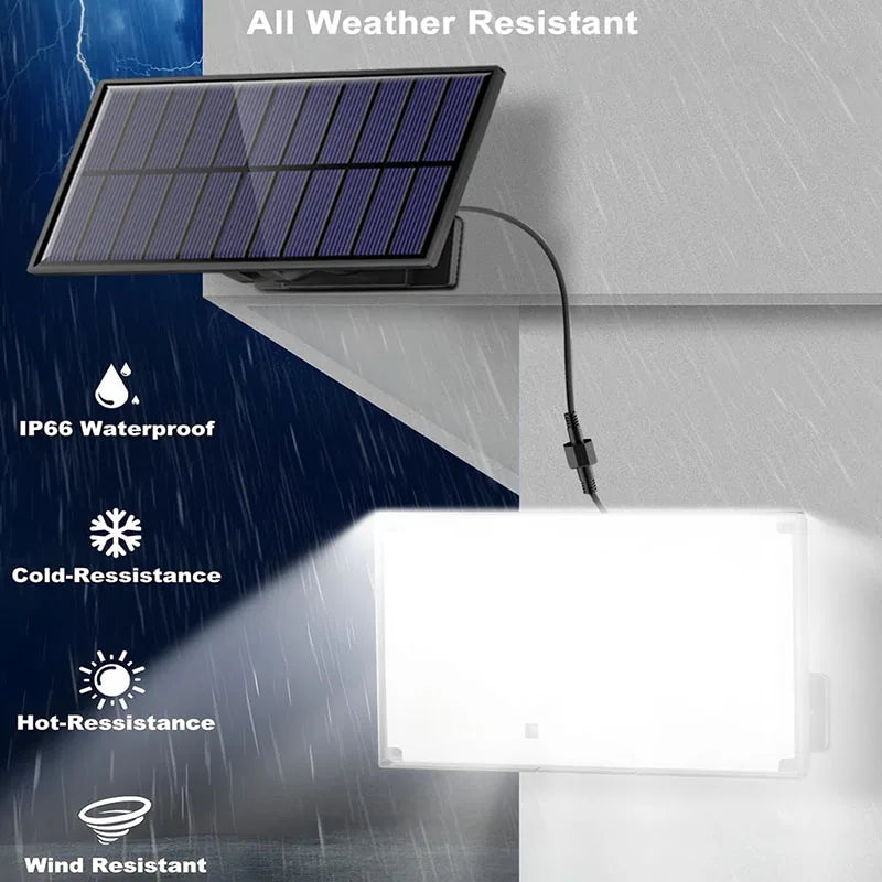 Solar Lights Outdoor 100/172/234 LED Solar Powered Motion Sensor Security Lights Wall Lamp IP65 Waterproof  Remote Street Light