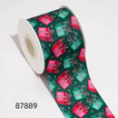DIY Cartoon Happy New Year Merry Christmas Printed Grosgrain Ribbon For Craft Supplies Sewing Accessories 5 Yards. 86806