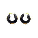 Fashion Jewelry Sweet Korean Temperament Resin Hoop Earrings For Women Party Gifts Simply Design Ear Accessories Hot Selling