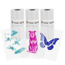 Mini Thermal Transparent Sticky Color On Clear Self-Adhesive Paper 57x25mm Used For Micro Thermal Printer Photo Printing Paper