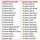JKER 22mm 26mm QuickFit Strap for Garmin Epix Gen 2 Silicone Band for Garmin Fenix 7 7X 5 5X 6X Pro Enduro 2 Bracelet Watchband