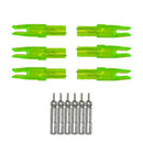 6PCS Green Led Lighted Nocks For Arrow Shaft ID 6.2mm Archery Hunting Shooting Automatically Recurve Crossbow Compound Bow new