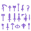 Candy Color My Weapons Building Blocks Soldier Figures Bow Arrow Pickaxe Hoe Sword Military Accessories Bricks Toys Gift Kid C12