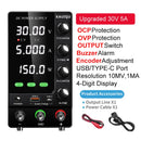 60V 20A Adjustable Laboratory Power Supply, 1200W High-precision Bench Power Supply for Battery Charging, OCP, Memory Storage