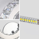 Crystal Wall Lamps, 6000K LED Wall Lamp K9 Crystal 16W LED Wall Sconce for Living Room, Bedroom, Cool White Light