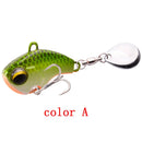 1 Stück rotierender Metall-VIB-Vibrationsköder, Spinner, Löffel, Angelköder, 6 g/14 g/26 g, Jigs, Forellen-Wobbler, Angel-Hardbaits, Angelzubehör, Pesca