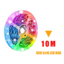 5050 RGB LED Strip Light USB Bluetooth 24K App 5V LED Lights Flexible Led Ribbon RGB TV BackLight Diode Tape 2M-10M