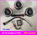 Turbine Refit For Kia Stinger W176 LED Dashboard Nozzle Rear Air Vent Ambient Light Modify Bluetooth APP Module