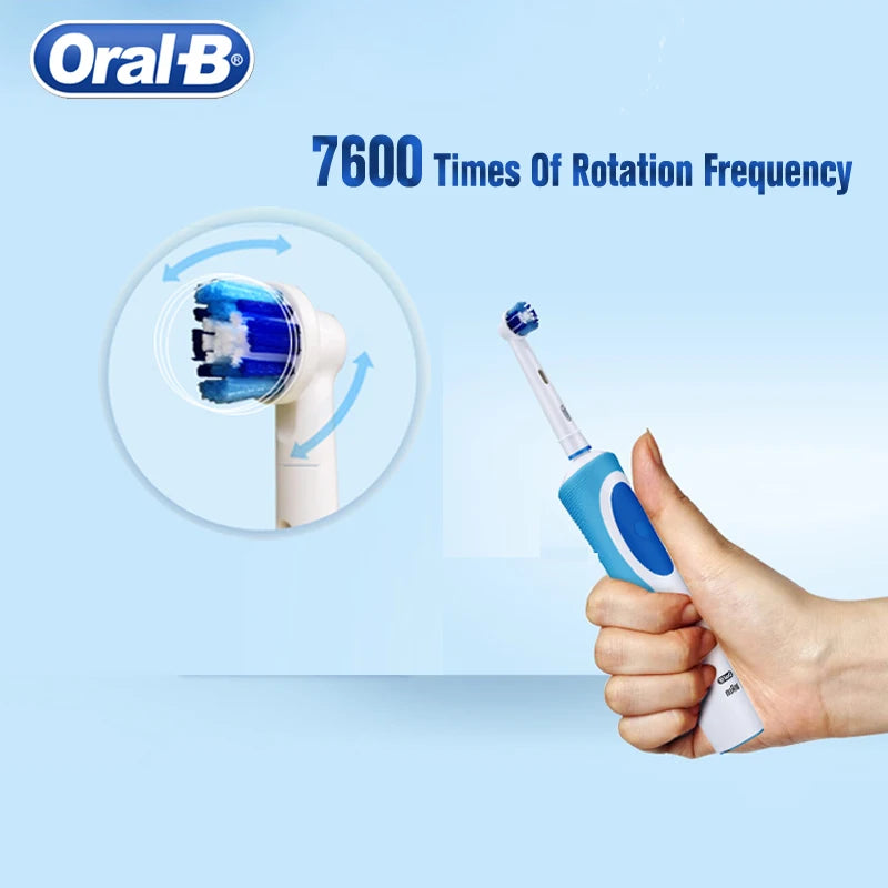 Oral B Electric Toothbrush Rotation Cleaning Oral 3D White Tooth Adult Vitality Tooth Brush Inductive Charging + Gift Brush Head