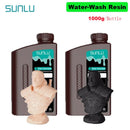 SUNLU 2KG Water Washable / Water Washable ABS Resin Resin 1000G/Bottle 405nm Rapid UV-Curing Photopolymer Resin For LCD 3D Print