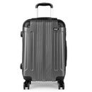 KONO Suitcase Lightweight hard case trolley suitcase with 4 twin wheels & TSA lock ABS material