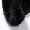 Sexy Lace Patchwork Women's Fur Coat V-Neck Full Sleeve Waist-Closed Lady Coats 2026 Autumn Winter Chic Female Streetwear