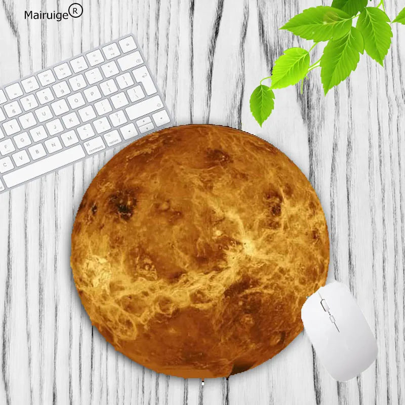 MRGBEST Earth Lunar Planet Carpet Desk Mat Pc Accessories Office Mouse Pad Table Cushion Mouse Mat Pad on The Table Keyboard Pad