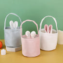 Rabbit Ear Bag With Handle 2025 Easter Bunny Gift Buckets Velvet Bags Wedding Candy Bag Kids Birthday Party Supplies